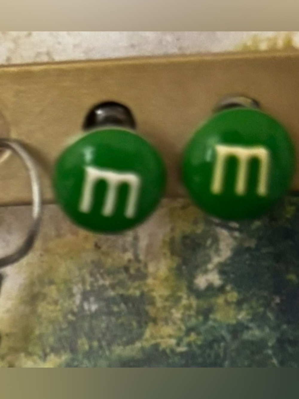 M&M'S Green Round Stud earrings